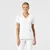W123 Dametunika med V-hals White 3XL 