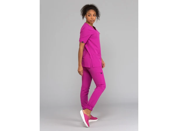 AVA Dametunika med brystlomme Amaranth XXL 