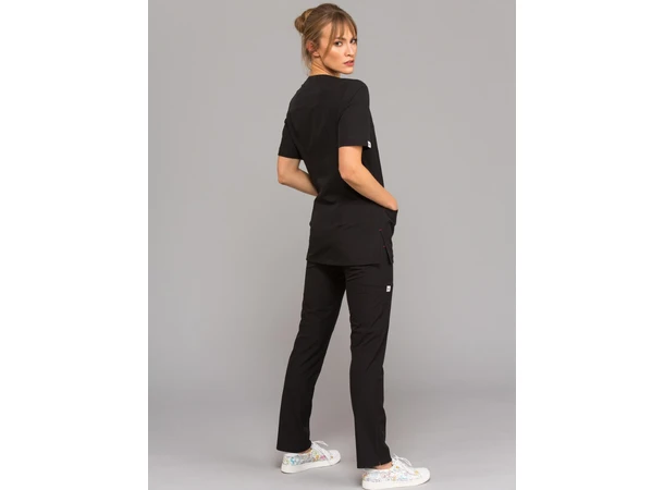 AVA Dametunika med brystlomme Black XL 