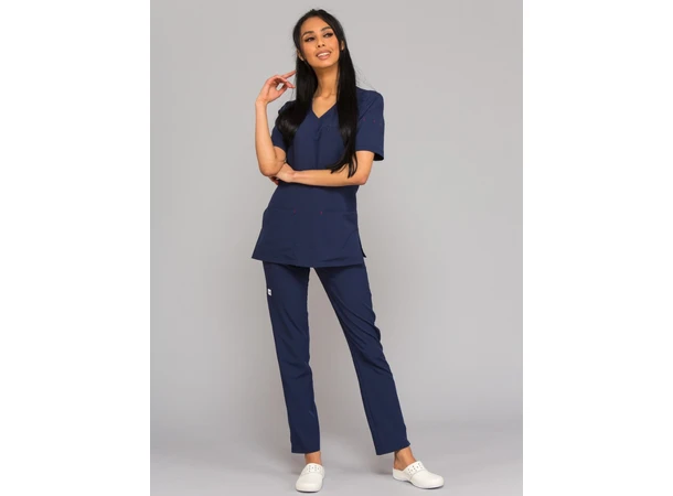 AVA Dametunika med splitt i siden Ink Blue L 