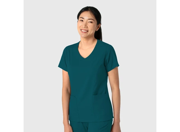 Boundless Dametunika med kurvet V-hals Caribbean XL 