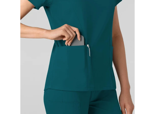 Boundless Dametunika med kurvet V-hals Caribbean XL 