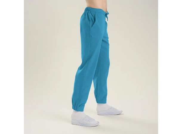 Helseuniform Bukse med strikk i ben Turkis XL 