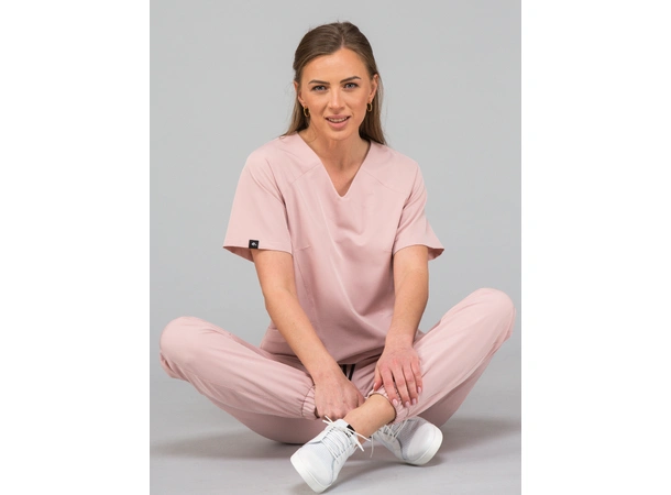 KIM Dametunika med V-hals Powder Pink M 
