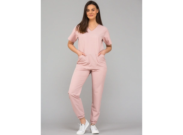 KIM Dametunika med V-hals Powder Pink M 