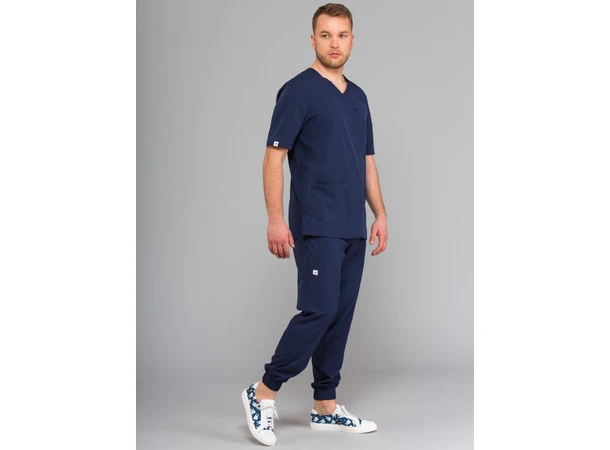 LEO Herretunika med brystlomme Ink Blue  XXL 