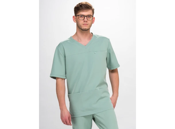 LEO Herretunika med brystlomme Olive  XL 