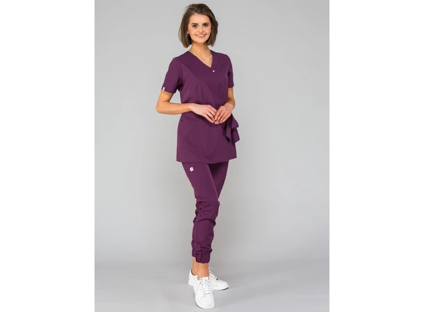 LIV Dametunika med snøring i livet Plum M 