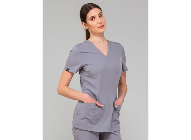MIA Dametunika med Y-hals Steel Grey M 
