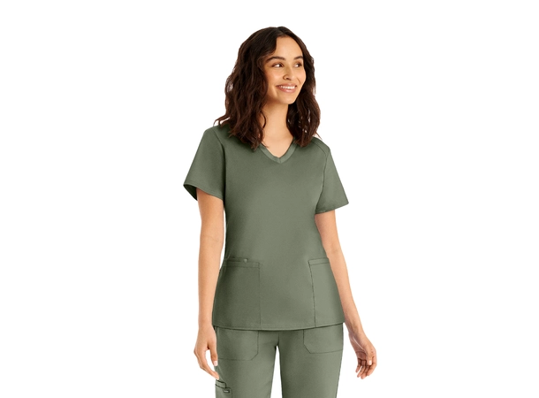 ProFlex Dametunika med tre lommer Olive Moss S 