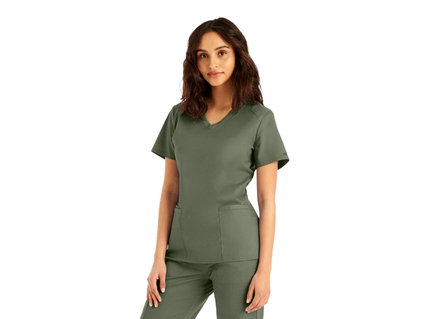 ProFlex Dametunika med tre lommer Olive Moss S 