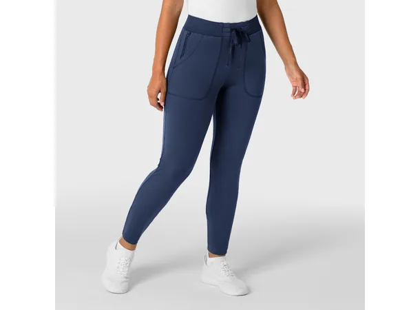Renew Knit Damebukse med snøring i livet Navy M 