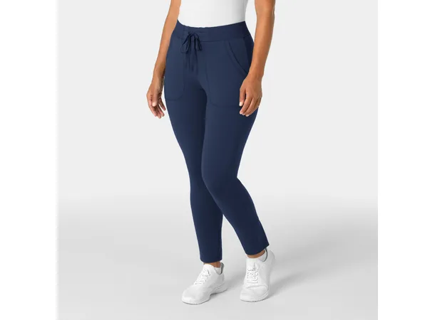 Renew Knit Damebukse med snøring i livet Navy M 