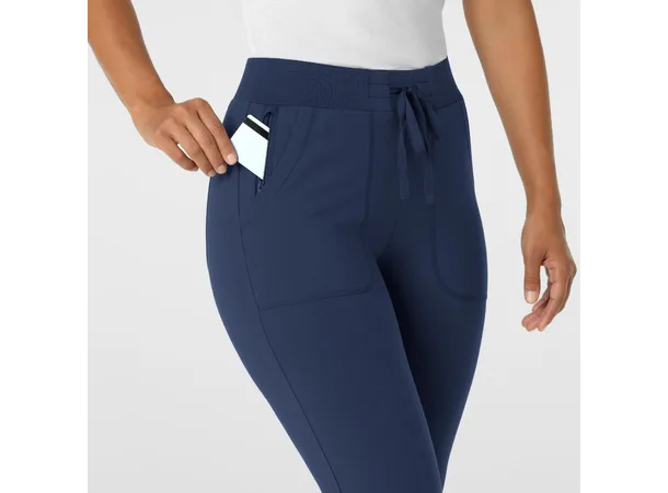 Renew Knit Damebukse med snøring i livet Navy M 