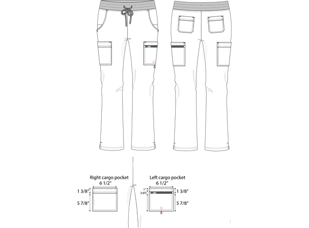 V-Tess bukse med kontrastsnøring 