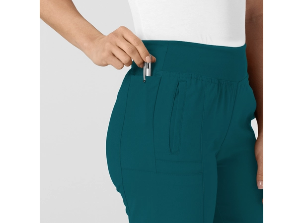 W123 Damebukse med strikk i ben Caribbean Blue XS 