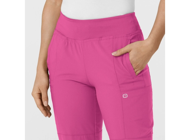 W123 Damebukse med strikk i ben Hot Pink XXL 