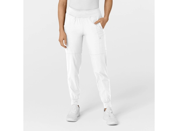 W123 Damebukse med strikk i ben White XL 