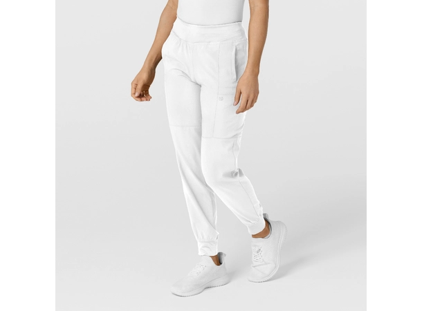 W123 Damebukse med strikk i ben White XL 