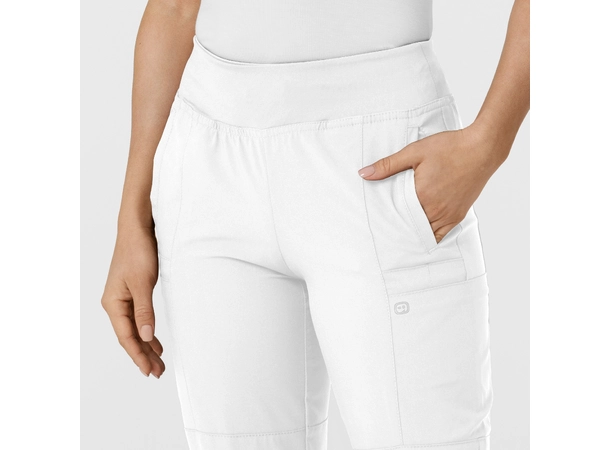 W123 Damebukse med strikk i ben White XL 