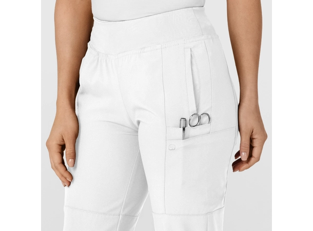 W123 Damebukse med strikk i ben White XL 