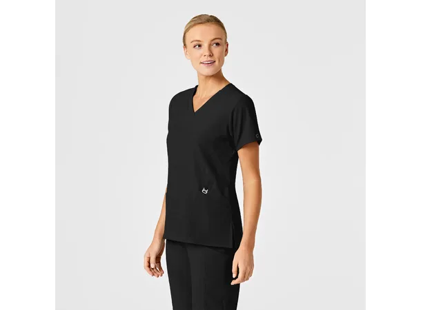 W123 Dametunika med V-hals Black S 