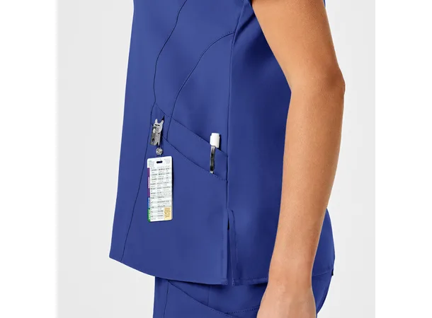 W123 Dametunika med V-hals Galaxy Blue S 