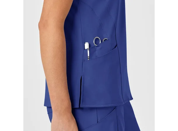 W123 Dametunika med V-hals Galaxy Blue S 