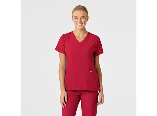 W123 Dametunika med V-hals Red XXS 