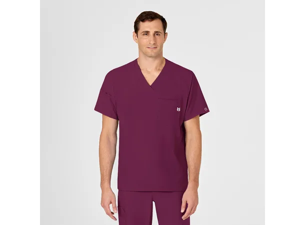 W123 Herretunika med V-hals Wine XS 