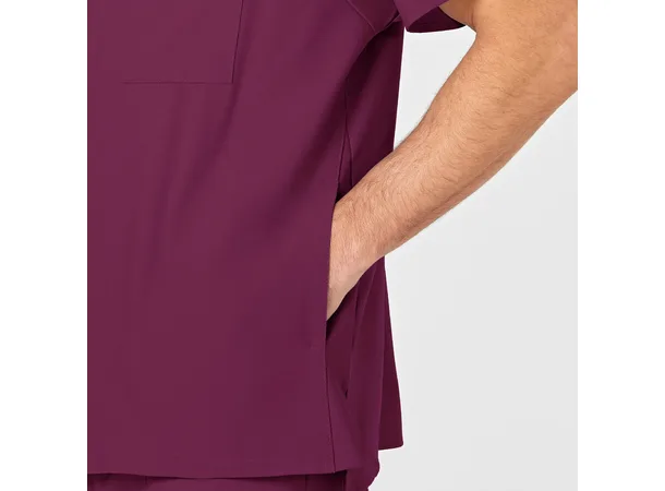 W123 Herretunika med V-hals Wine XS 