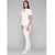ROZA Dametunika med knapper i front White+Ink Blue S 