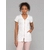 LILY Dametunika med glidlås i front White+Powder Pink M 