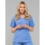 KIM Dametunika med V-hals Blue XL 