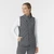 Tynn dunvest for dame Pewter XL 