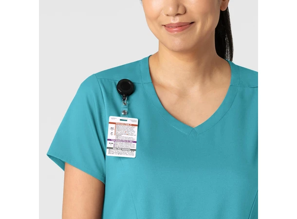 Boundless Dametunika med kurvet V-hals Teal 3XL 