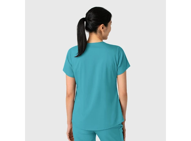 Boundless Dametunika med kurvet V-hals Teal 3XL 