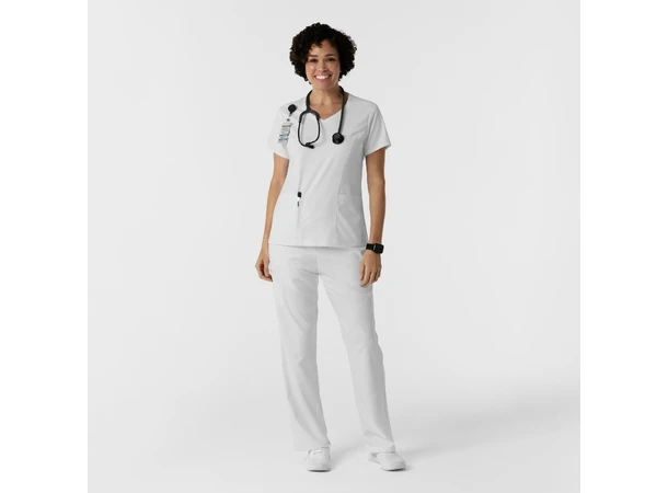 Boundless Dametunika med kurvet V-hals White XS 