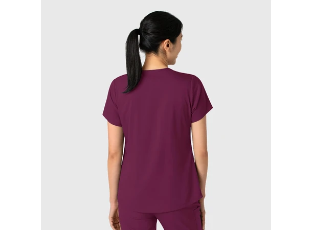 Boundless Dametunika med kurvet V-hals Wine 3XL 