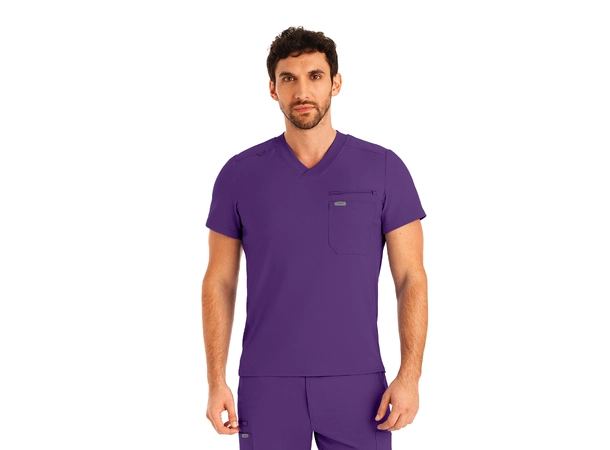 Forward Herretunika med brystlomme Eggplant M 
