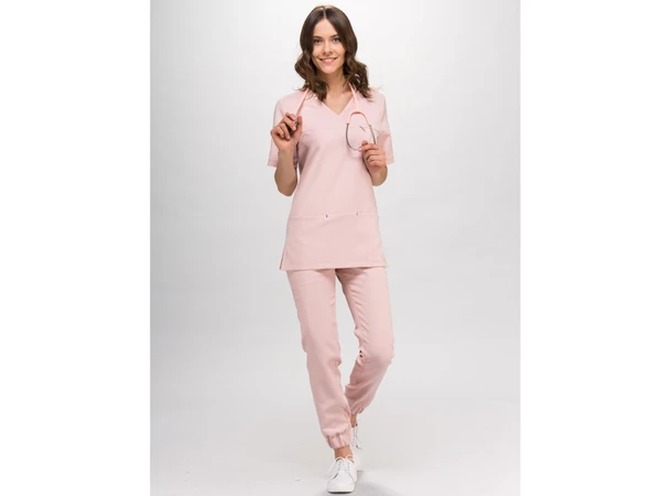 GYM Damebukse med snøring i livet Powder Pink L 