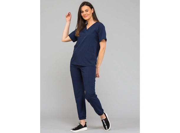 KIM Dametunika med V-hals Ink Blue XS 