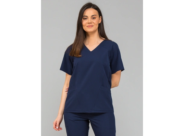 KIM Dametunika med V-hals Ink Blue XS 