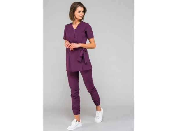 LIV Dametunika med snøring i livet Plum S 