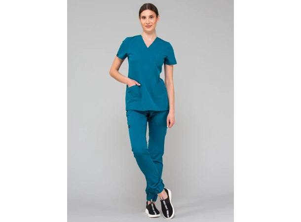 MIA Dametunika med Y-hals Sea Blue S 