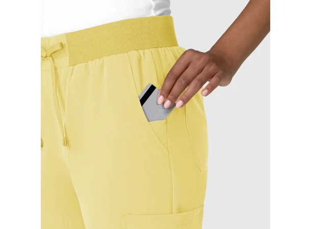 Nova Damebukse med strikk i livet Sunshine Yellow S 