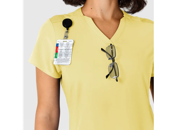 Nova Dametunika med V-hals Sunshine Yellow 3XL 