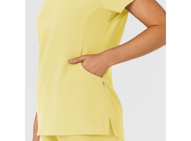 Nova Dametunika med V-hals Sunshine Yellow 3XL 