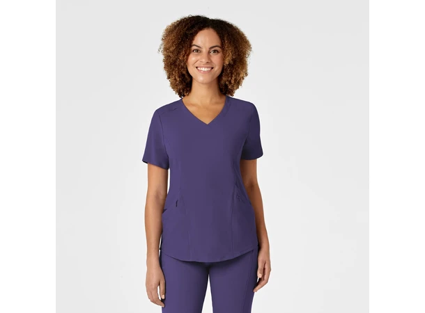Renew Dametunika med V-hals og sidelomme Grape L 