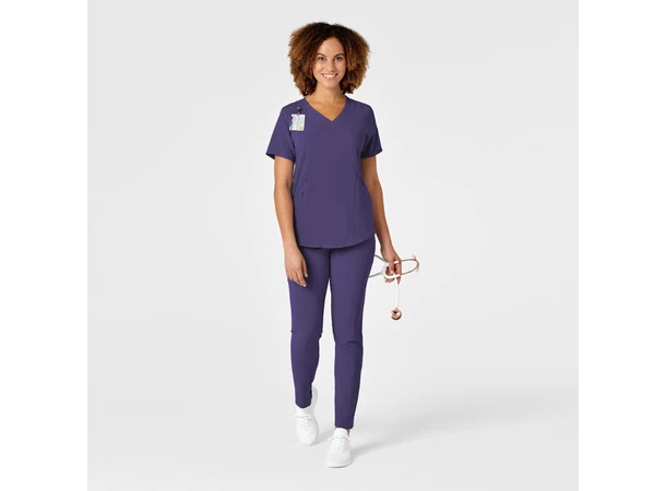 Renew Dametunika med V-hals og sidelomme Grape L 